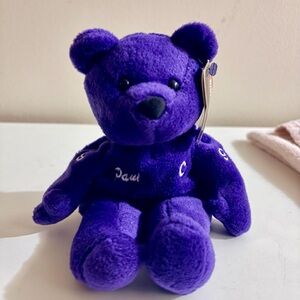 Salvino Bammers - NHL Collectible - Mighty Ducks - Plush Beanie Baby Bear - 1pc